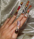More of the autumn nail art.