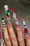 Ed Hardy - right hand designs close up.