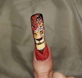 The Lion King nail.. right thumb