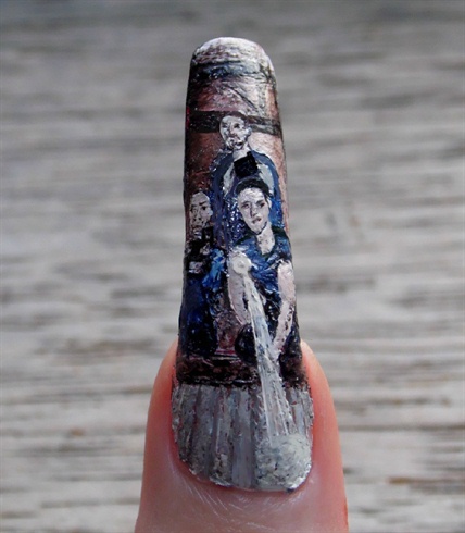Ghost Adventures dvd cover into nail art
