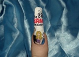 The Big Bang Theory nail art theme..