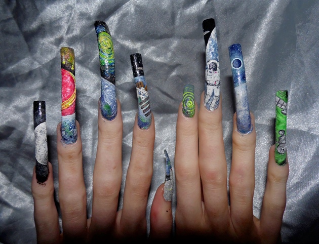Space/Nasa nail art