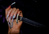 Halloween horror nail art..