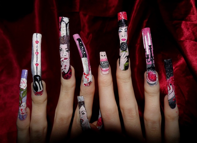 Anti Valentine&#39;s nail art ; full line up