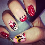 Minnie Mouse nails