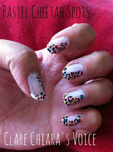 Pastel Leopard Nails