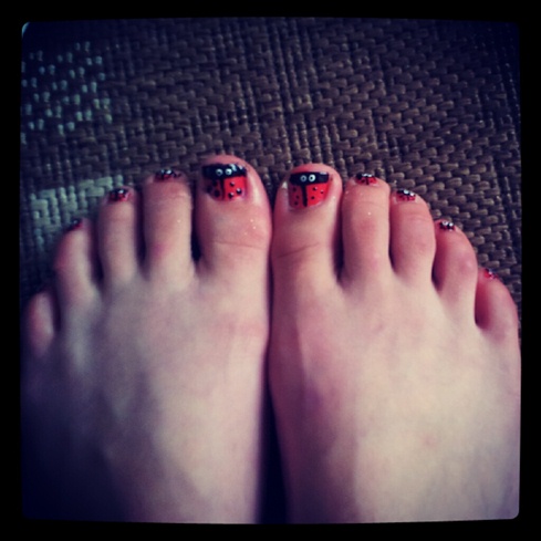 Ladybird toenails