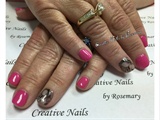 Pink And Black Stamping 