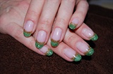 Green &amp; Gold French Sparkle
