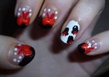 Minnie Mouse Inspired Nails