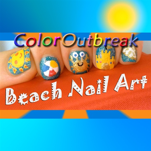 Spring and Summer Beach Nail Art Designs