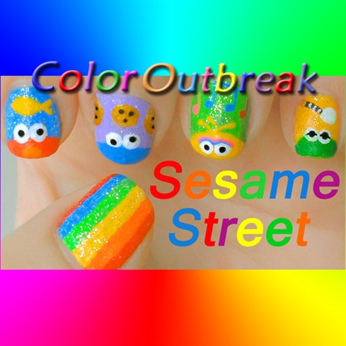 ♥Sesame Street Nail Art Designs♥