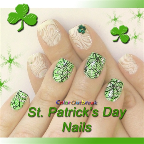 Stamping Nail Art Designs- St. Patrick&#39;s