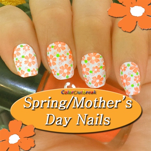 ✿Stamping Nail Art Spring/Mother&#39;s Day✿