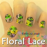 ✿Stamping Nail Art Designs- Floral Lace✿