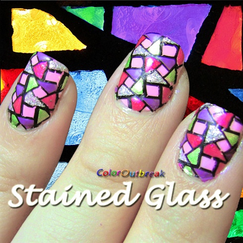 ღStained Glass Nails BP-L003ღ