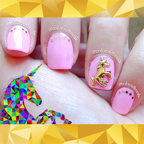 ☆3D Unicorn, Pink Nails☆ 