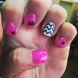 Pink And Chevron 