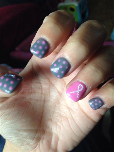 Breast cancer Nails 