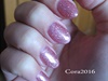Pink champagne almond nails