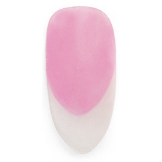 2. Apply a bead of Sheer Pink powder to Zones 2 and 3 to begin building the enhancement and creating the smile line.