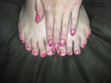 Valentine&#39;s Day an Asbtract Way--Toes