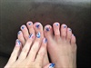 Independently Pretty--4th of July Toes