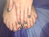 Abstract Christmas Ornaments--Toes