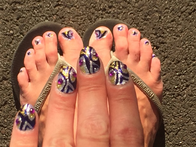 Purple Party--Toes 
