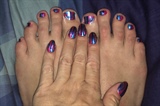 Pink and Blue and Purple Too!--Toes 