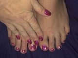 Pink Wrappers--Toes 
