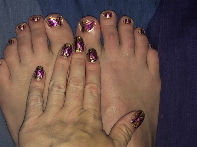 Girly Flags--Toes 