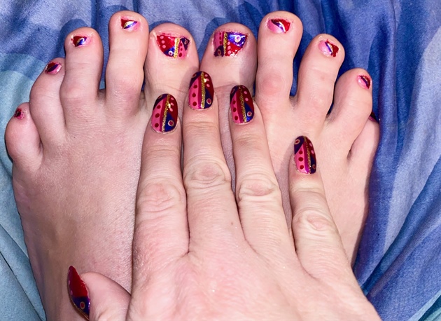 Abstract Valentine&#39;s Day--Toes 