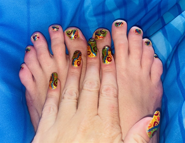 Tropical Summer Beach Party--Toes 