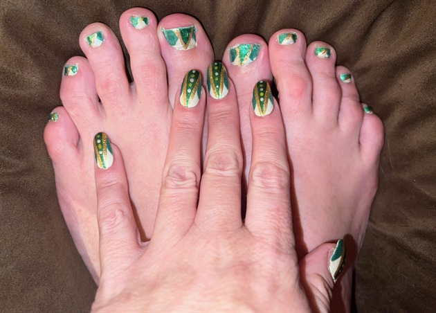 Saint Patrick&#39;s Day Tri-Colors--Toes 
