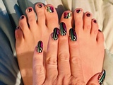 Playing with Pinky Purples--Toes 