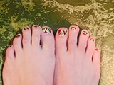 Candy Cane Trees--Toes 