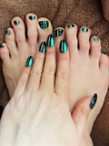 Silverlinings Amid the Teal Night--Toes 