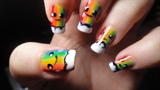 Rainbow In The Clouds Kawaii Nails