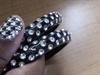 Houndstooth Nails with Rhinestones
