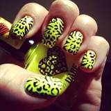 Neon leopard/zebra