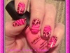 Neon pink leopard/zebra