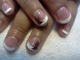 French shellac with design