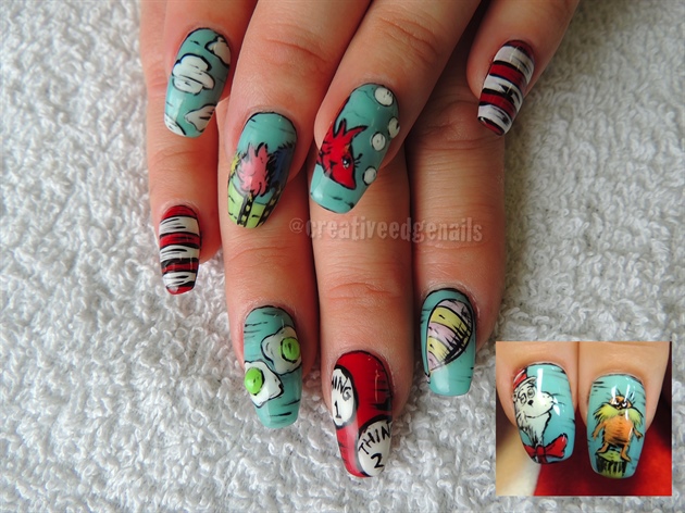 Dr. Seuss Nails for Gelish Play At Home