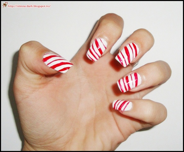 Christmas NOTD: Day 1 - Candy Cane