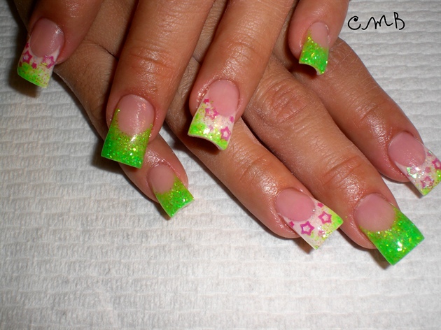 green&amp;pink staqrs