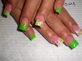 green&amp;pink staqrs