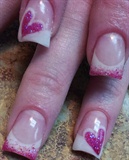 Pink&amp;White w/ Pink Hearts, Up Close