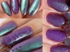Purple and Teal Duochrome Nails