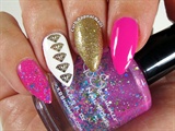 Hot Pink, Gold, and Diamonds